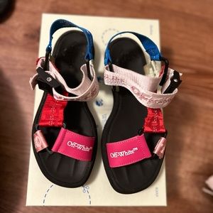 Off White - Trek Strappy Sandals - Multicolor Women’s 6